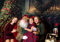 Nicole, Victoria, & Amelia's Santa Portraits