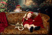 Olivia's Santa Portraits