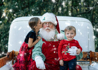 Quinn & Collin Santa Truck Portraits