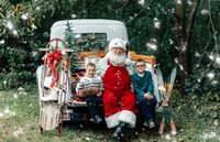 Christopher & Anthony Santa Truck Portraits