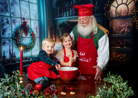 Nora & Henry's Santa Portraits