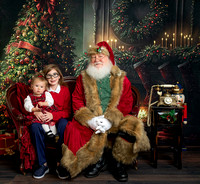 Landen & Brynlee's Santa Portraits