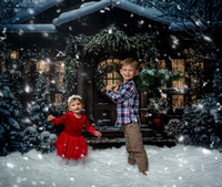 Sofia and Noah's Christmas Portraits